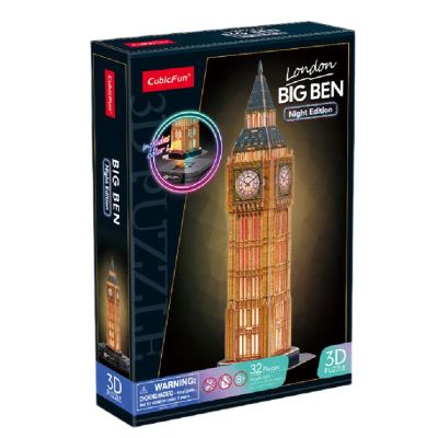Тривимірний пазл CubicFun Night edition Біг Бен із LED-підсвічуванням (L537h)