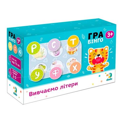 Настільна гра DoDo Бінго Вивчаємо літери українською (300197)