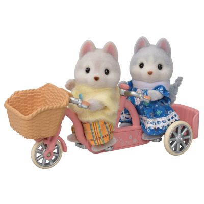 Ігровий набір Sylvanian Families Малюки Хаскі на велосипеді (5637)