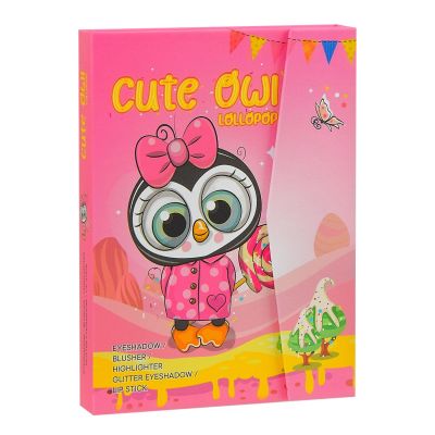 Набір косметики Shantou Jinxing Cute owl рожевий (8624 DO1/2)