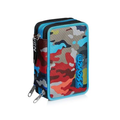 Пенал із наповненням Seven 3 Сompartments Adventure camo (301012001630)