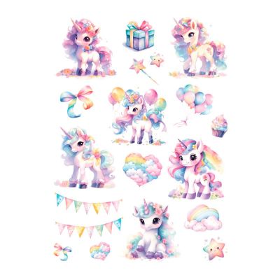 Набір тату для тіла Arley Sign Акварельні єдинороги (2117)