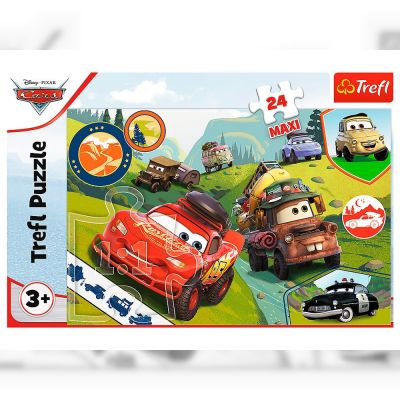 Пазли Trefl Super maxi Щасливі машинки 24 елементи (14352)