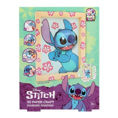 Алмазна мозаїка 3D Disney Stitch в рамці (ST24333)
