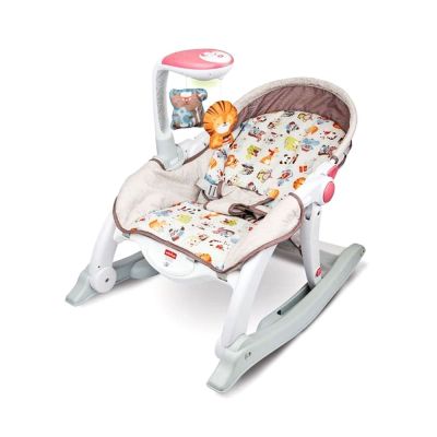 Шезлонг-гойдалка WinFun Grow with me 2 в 1 рожева (802104-NL)