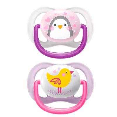 Пустушка Avent Ultra Air Animal ортодонтична 2 шт (SCF080/06)