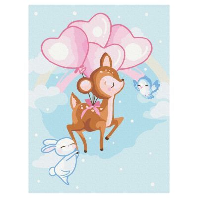 Картина за номерами Brushme Друзі оленятка (KBS0097)