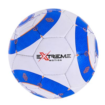 М'яч футбольний Extreme motion №5 білий з синім (FP098/1)