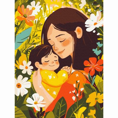 Картина за номерами Brushme Обійми мами 30х40 см (KBS0185)