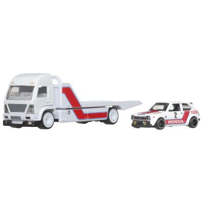 Набір автомоделей Hot Wheels Car culture Team Transport Aeuro Lift і 73 Honda Civic Custom (FLF56/JBM36)