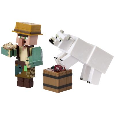 Набір фігурок Minecraft Fisherman and Polar bear (GTT53/3)