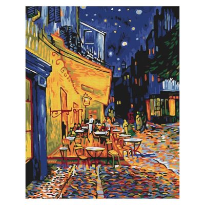 Картина за номерами Brushme Нічне кафе в Арлі Ван Гог (RBS51338)