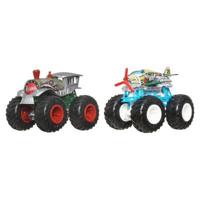 Набір машинок Hot Wheels Monster Trucks Loco punk vs Airplane mode (FYJ64/JCC66)