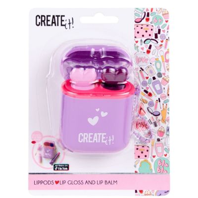 Набір блиск та помада для губ Create It! LIPPODS фіолетовий (84578/3)