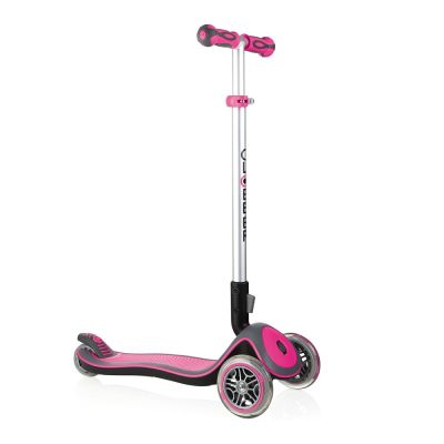 Самокат Globber Elite рожево-сірий з підсвічуванням (449-110-3)