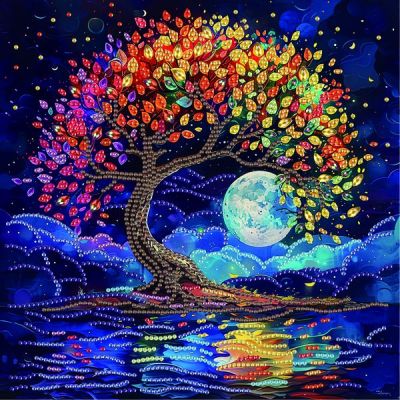 Алмазна мозаїка Brushme Барвисте дерево (BH020)