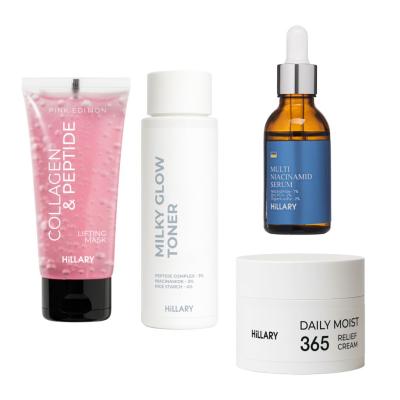 Набір для пружності та інтенсивного зволоження шкіри обличчя Hillary Firming & Intense Hydration Facial Set