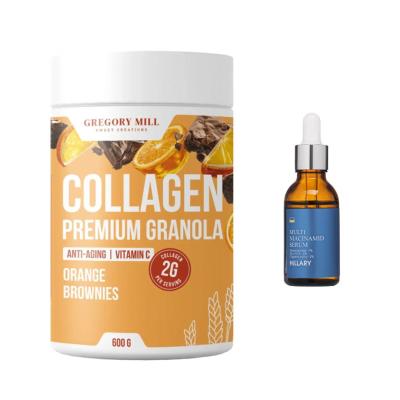 Набір для контролю висипань та сяйва шкіри з колагеновою гранолою Hillary Blemish Control & Radiance Kit with Gregory Mill Collagen Granola