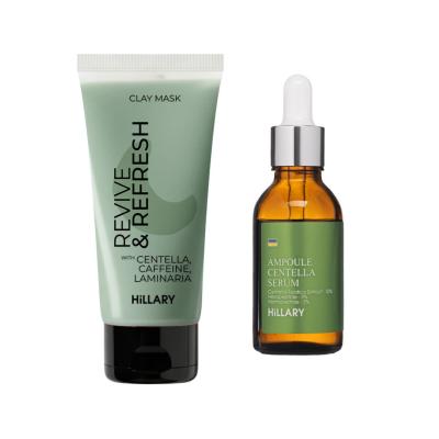 Набір для миттєвого відновлення та зменшення набряків Hillary Instant Freshness & Puffiness Relief Kit