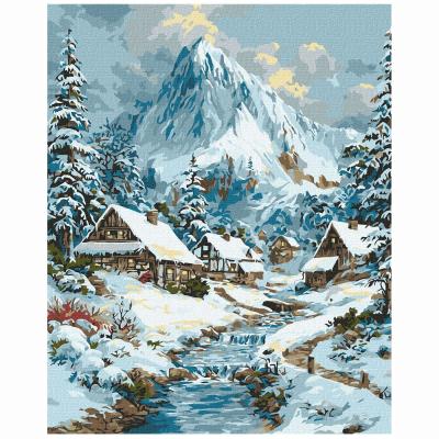 Картина за номерами Ідейка Новорічний краєвид 40 х 50см (KHO6420)