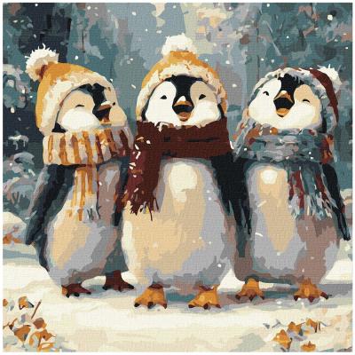 Картина за номерами Ідейка Щасливі співи 40 х 40см (KHO6856)