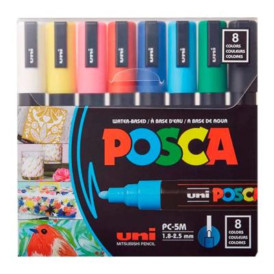 ​Набір маркерів UNI Posca 8 шт (PC-5M 8C)