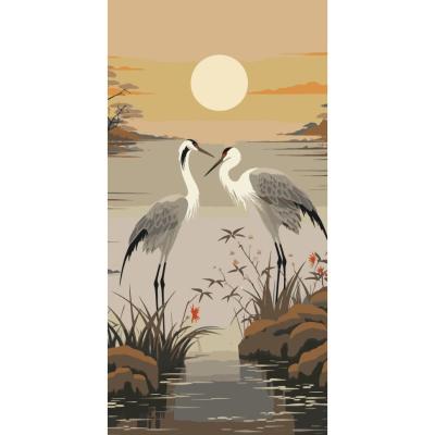 Картина за номерами Art Craft Сірі журавлі 40 х 80 см (11553-AC)