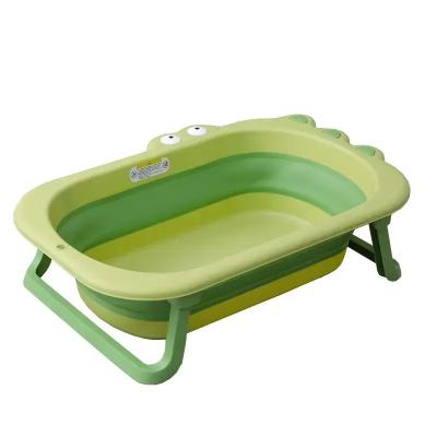 Ванночка дитяча складна Babyhood Крокодил зелена (BH-327G)