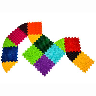 Масажний килимок Ortek Динозаври Пазли 9 елементів + 6 трикутників (4820264130918)