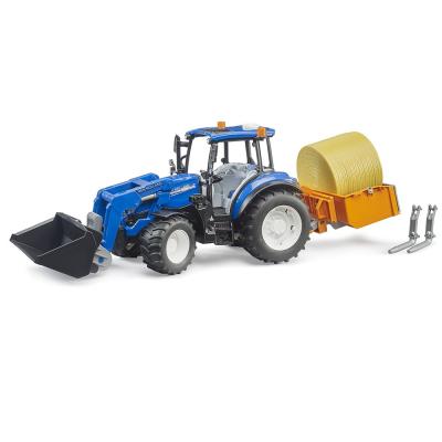 ​Трактор Bruder New Holland T5.121 з переднім навантажувачем та аксесуарами (02187)