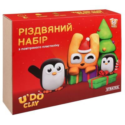Набір для творчості Strateg U'DO Clay Новорічний набір 31067 (4823113893705)
