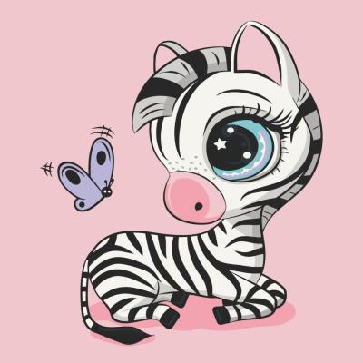 Картина за номерами Art Craft Зебра 30 х 30 см (15085-AC)