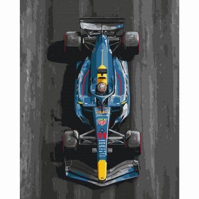 Картина за номерами Brushme Синій болід (BS54509)