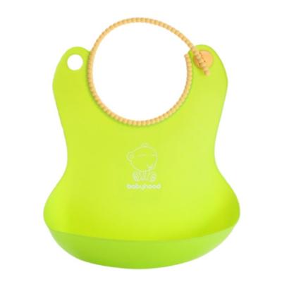 Дитячий фартух для годування силіконовий Babyhood зелений (BH-401G)