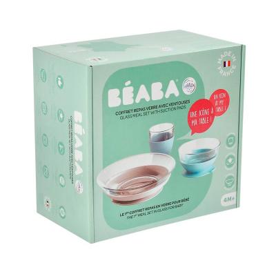 Набір посуду Beaba Склянний блакитний (913486)