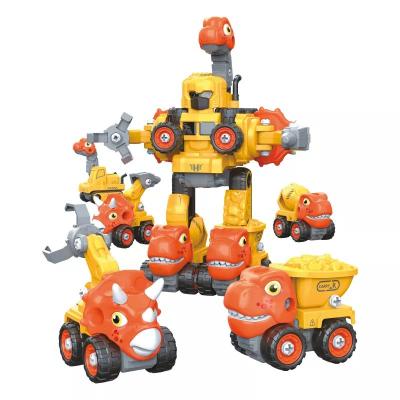 ​Конструктор Otamanko Машинка-трансформер Динозавр 5 в 1 жовтий/помаранчевий (5320310)