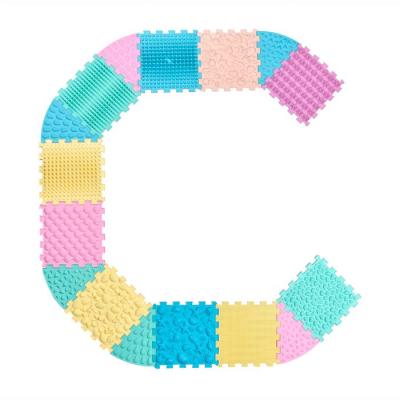 Масажний килимок Ortek Пазли 10 елементів + 6 секторів пастель (4820264131397)