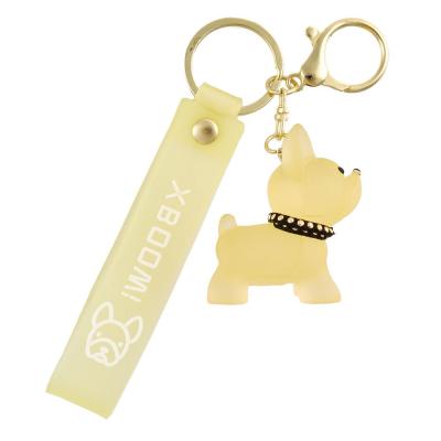 Брелок Brelok market Бульдог прозорий жовтий (2060000021335)