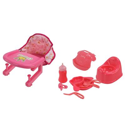 Стільчик для годування Країна Іграшок з аксесуарами рожевий (5882)