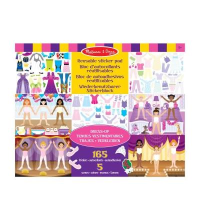 Набір багаторазових наліпок Melissa and Doug Одягни ляльку (SM93209/6829)