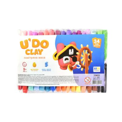 Маса для ліплення Strateg U DO Clay 34 шт (4823113890179)