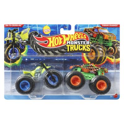 Набір автомоделей Hot Wheels Monster trucks Tri-to-crush-me vs Podium crasher (FYJ64/JCC70)