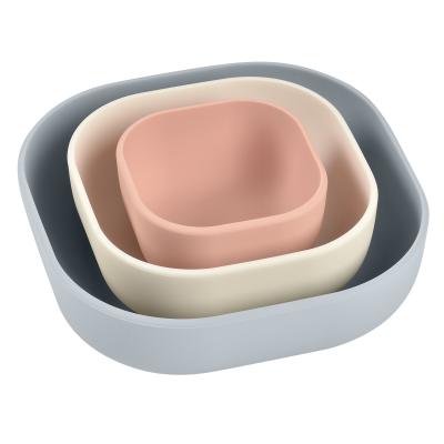 Набір тарілок Beaba силіконових рожевий (913568)