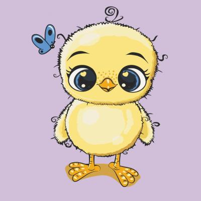 Картина за номерами Art Craft Курчатко 30 х 30 см (15094-AC)