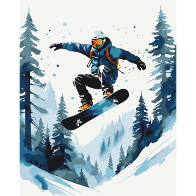 Картина за номерами Art Craft Сніжний екстрім 40 х 50 см (10160-AC)