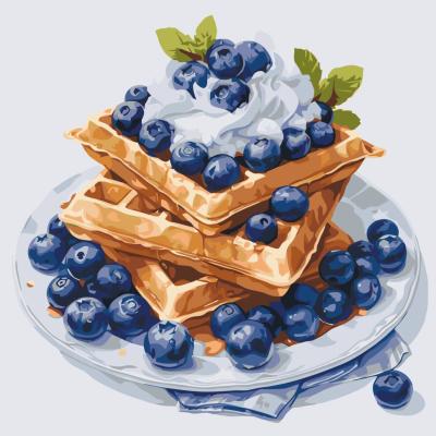 Картина за номерами Art Craft Чорничний десерт 40 х 40 см (12041-AC)