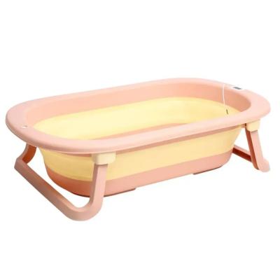 ​​Ванночка дитяча складна Babyhood Комфорт Плюс з термометром рожева (ВН-328PY)
