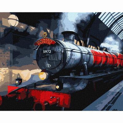 Картина за номерами Ідейка Harry Potter Гоґвортський експрес з фарбами металік extra 40 х 50 (KHO5210)