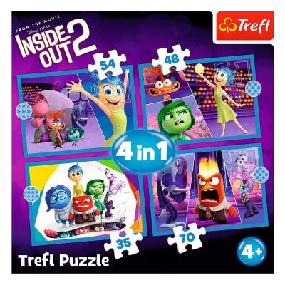 Пазли Trefl Inside Out 2 Правлять емоції 4 в 1 (34652)