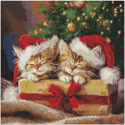 Алмазна мозаїка Ідейка Пухнасті подарунки 40 х 40 см (AMO20008)